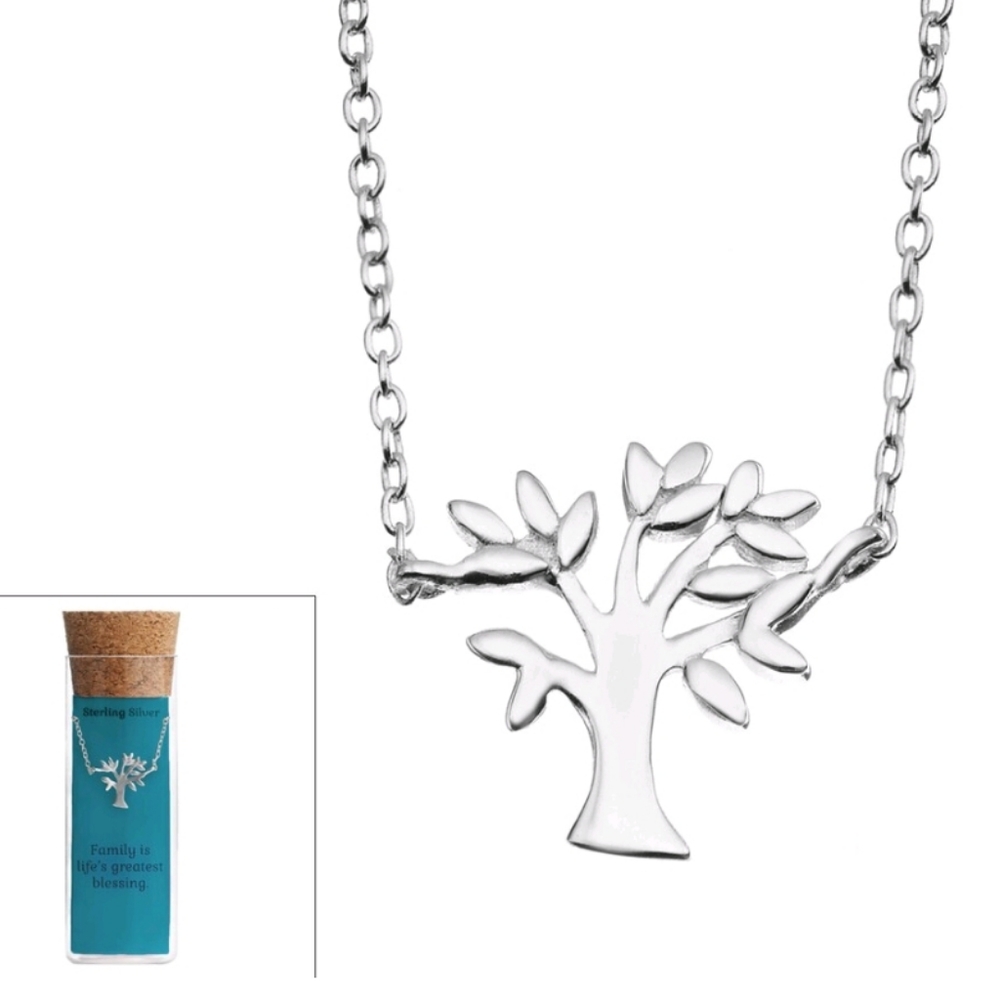 Sterling Silver Necklace "Family Tree"